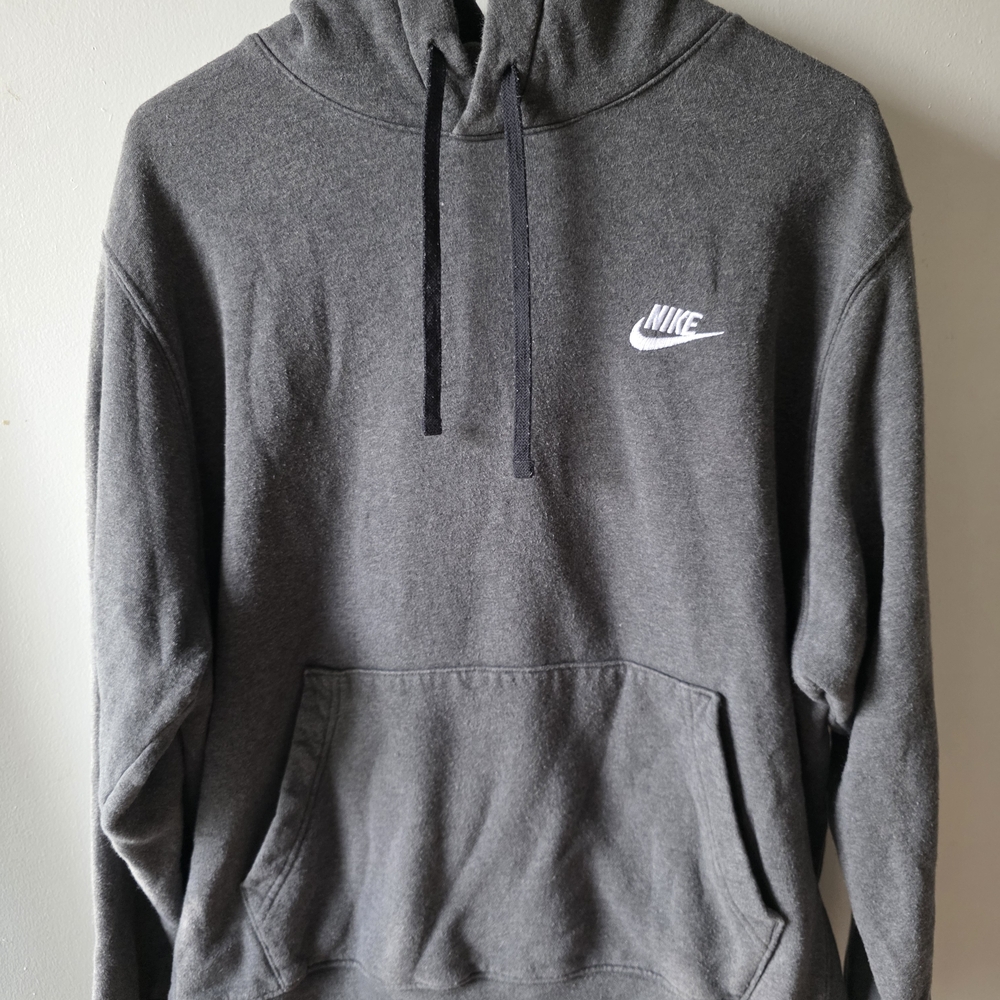Nike Fleece-Lined Pullover Hoodie – Gray – Size Large